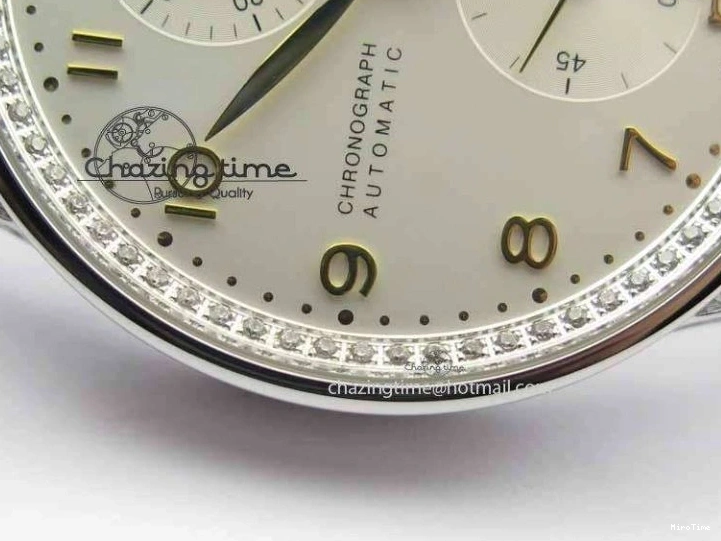 MIROTIME 1219 Portuguese IW3714 Diam ZF V2 1:1 Best Edition White Dial RG Numbers On Brown Leather Strap A79350 (Slim Movement) Fashionable 7246